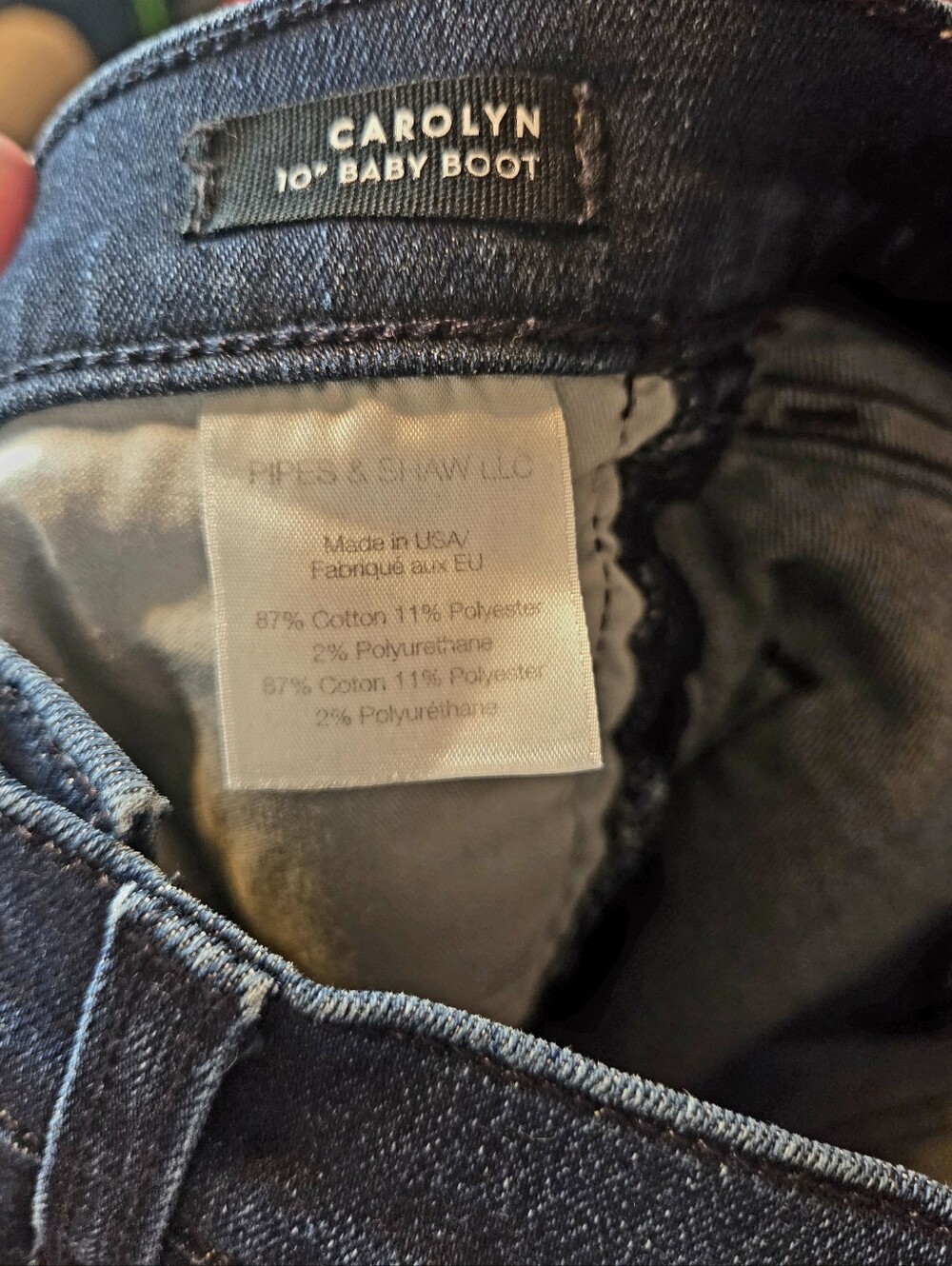 Excellent condition! Veronica Beard Carolyn Baby Boot Jeans Midnight, Size 28 - Picture 13 of 13